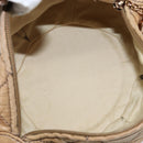 CHANEL Wild Stitch Shoulder Bag Leather Brown Gold CC Auth 144304-16