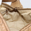 CHANEL Wild Stitch Shoulder Bag Leather Brown Gold CC Auth 144304-17