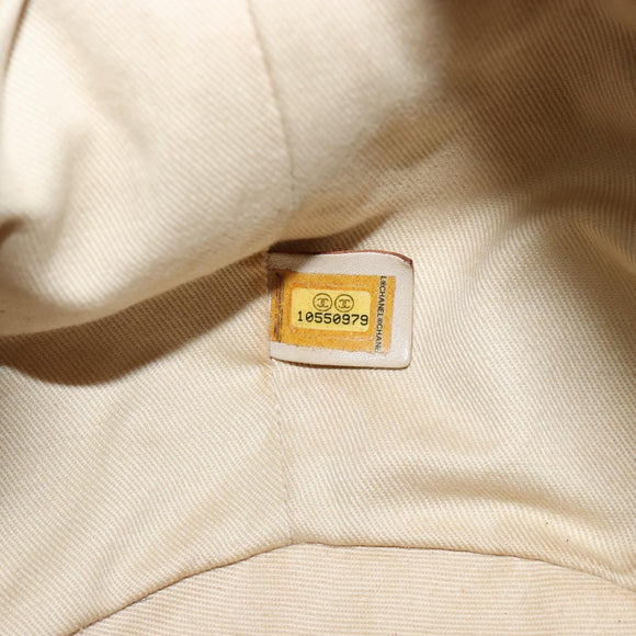 CHANEL Wild Stitch Shoulder Bag Leather Brown Gold CC Auth 144304