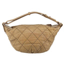 CHANEL Wild Stitch Shoulder Bag Leather Brown Gold CC Auth 144304-3