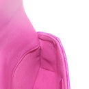 CHANEL Matelasse Hand Pouch Patent leather Pink Silver CC Auth 144306A-20