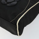 PRADA Shoulder Bag Nylon Black Silver Auth 144308-10