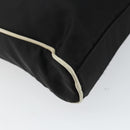 PRADA Shoulder Bag Nylon Black Silver Auth 144308-13