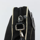 PRADA Shoulder Bag Nylon Black Silver Auth 144308-15