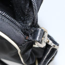 PRADA Shoulder Bag Nylon Black Silver Auth 144308-16