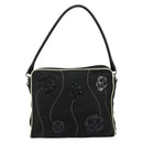 PRADA Shoulder Bag Nylon Black Silver Auth 144308-2