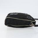 PRADA Shoulder Bag Nylon Black Silver Auth 144308-4