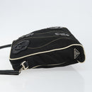 PRADA Shoulder Bag Nylon Black Silver Auth 144308-5