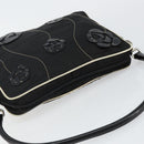 PRADA Shoulder Bag Nylon Black Silver Auth 144308-6