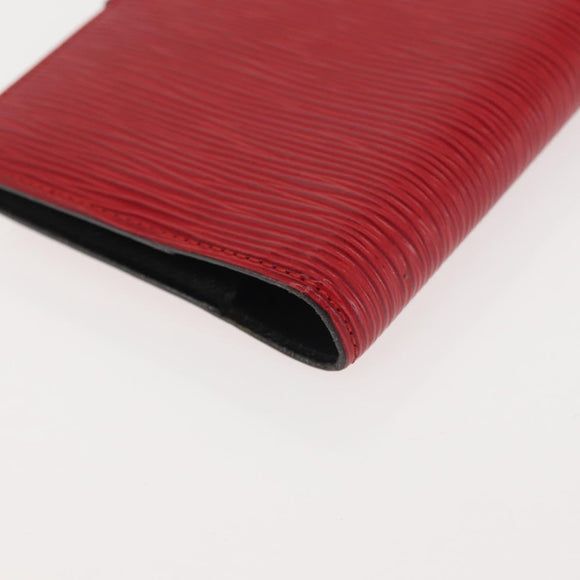 LOUIS VUITTON Epi Agenda PM Day Planner Cover Red R20057 LV Auth 144309