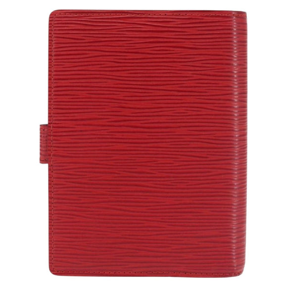LOUIS VUITTON Epi Agenda PM Day Planner Cover Red R20057 LV Auth 144309