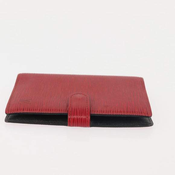 LOUIS VUITTON Epi Agenda PM Day Planner Cover Red R20057 LV Auth 144309
