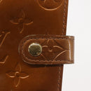 LOUIS VUITTON Vernis Agenda PM Day Planner Cover Bronze R21004 LV Auth 144310-12