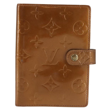 LOUIS VUITTON Vernis Agenda PM Day Planner Cover Bronze R21004 LV Auth 144310 - 0