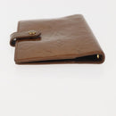 LOUIS VUITTON Vernis Agenda PM Day Planner Cover Bronze R21004 LV Auth 144310-6