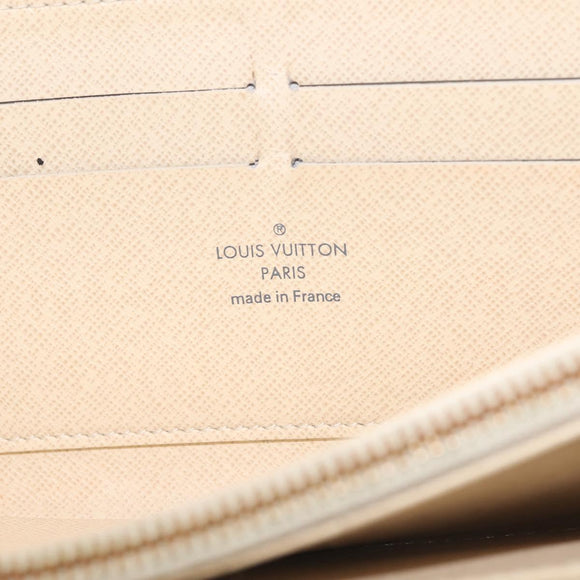LOUIS VUITTON Damier Azur Zippy Wallet Long Wallet N60019 LV Auth 144314