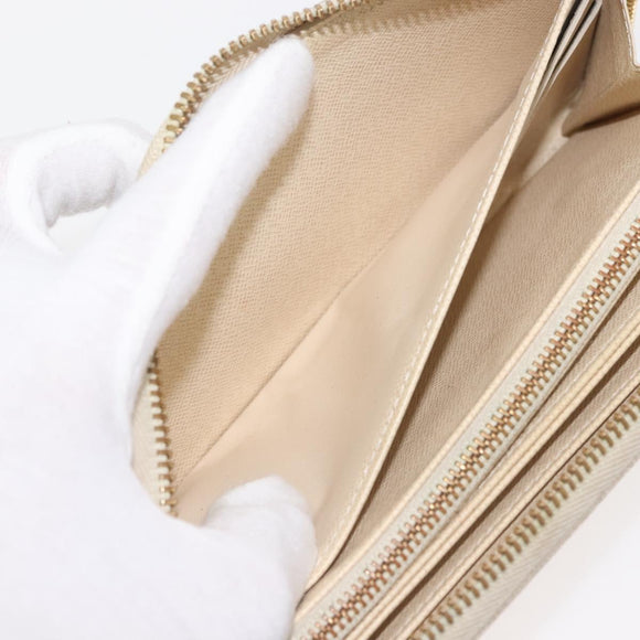 LOUIS VUITTON Damier Azur Zippy Wallet Long Wallet N60019 LV Auth 144314