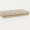 LOUIS VUITTON Damier Azur Zippy Wallet Long Wallet N60019 LV Auth 144314-5