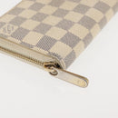 LOUIS VUITTON Damier Azur Zippy Wallet Long Wallet N60019 LV Auth 144314-14