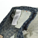 GUCCI GG Jacquard Skirt Denim Light Blue 678789 Auth 144315-14