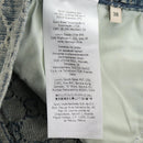 GUCCI GG Jacquard Skirt Denim Light Blue 678789 Auth 144315-18