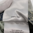 GUCCI GG Jacquard Skirt Denim Light Blue 678789 Auth 144315-19