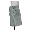 GUCCI GG Jacquard Skirt Denim Light Blue 678789 Auth 144315-3