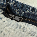 GUCCI GG Jacquard Skirt Denim Light Blue 678789 Auth 144315-9