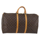 LOUIS VUITTON Monogram Keepall 55 Boston Bag M41424 LV Auth 144324-1