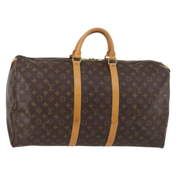 LOUIS VUITTON Monogram Keepall 55 Boston Bag M41424 LV Auth 144324