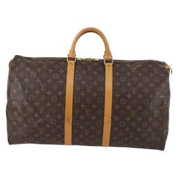 LOUIS VUITTON Monogram Keepall 55 Boston Bag M41424 LV Auth 144324 - 0