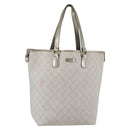 GUCCI GG Supreme Tote Bag PVC Ivory Gold 189896 Auth 144327-1