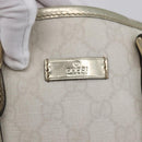 GUCCI GG Supreme Tote Bag PVC Ivory Gold 189896 Auth 144327-17