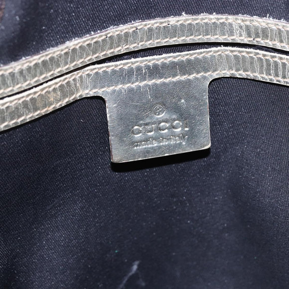 GUCCI GG Supreme Tote Bag PVC Ivory Gold 189896 Auth 144327