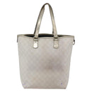GUCCI GG Supreme Tote Bag PVC Ivory Gold 189896 Auth 144327-2