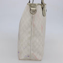 GUCCI GG Supreme Tote Bag PVC Ivory Gold 189896 Auth 144327-3