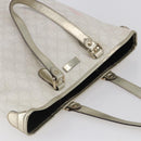 GUCCI GG Supreme Tote Bag PVC Ivory Gold 189896 Auth 144327-6