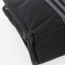 HERMES Fourre Tout PM Hand Bag Canvas Black Silver Auth 144331-14