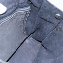 HERMES Fourre Tout PM Hand Bag Canvas Black Silver Auth 144331-18