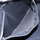 HERMES Fourre Tout PM Hand Bag Canvas Black Silver Auth 144331-11