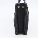 HERMES Fourre Tout PM Hand Bag Canvas Black Silver Auth 144331-3