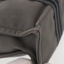 HERMES Fourre Tout PM Hand Bag Canvas Gray Silver Auth 144332-10