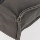 HERMES Fourre Tout PM Hand Bag Canvas Gray Silver Auth 144332-14