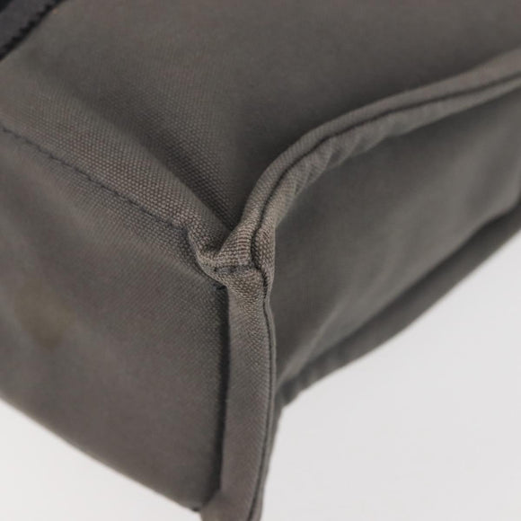 HERMES Fourre Tout PM Hand Bag Canvas Gray Silver Auth 144332