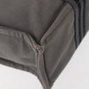 HERMES Fourre Tout PM Hand Bag Canvas Gray Silver Auth 144332-15