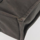 HERMES Fourre Tout PM Hand Bag Canvas Gray Silver Auth 144332-16
