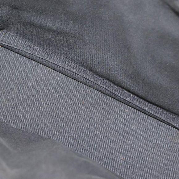 HERMES Fourre Tout PM Hand Bag Canvas Gray Silver Auth 144332