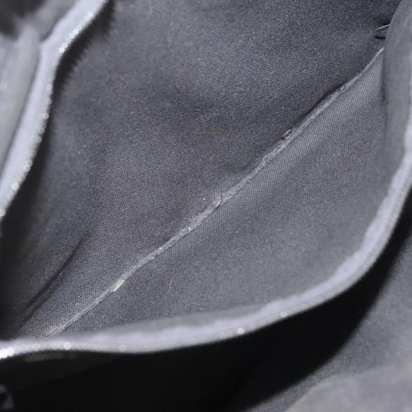 HERMES Fourre Tout PM Hand Bag Canvas Gray Silver Auth 144332