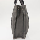 HERMES Fourre Tout PM Hand Bag Canvas Gray Silver Auth 144332-4