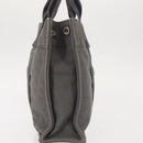 HERMES Fourre Tout PM Hand Bag Canvas Gray Silver Auth 144332-5